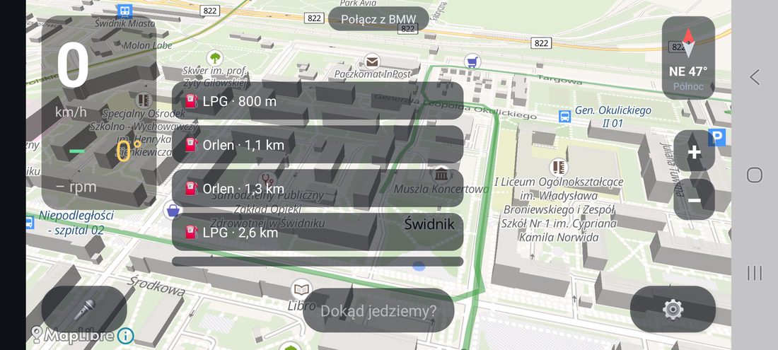 MotoMap: stacje paliw w pobliżu